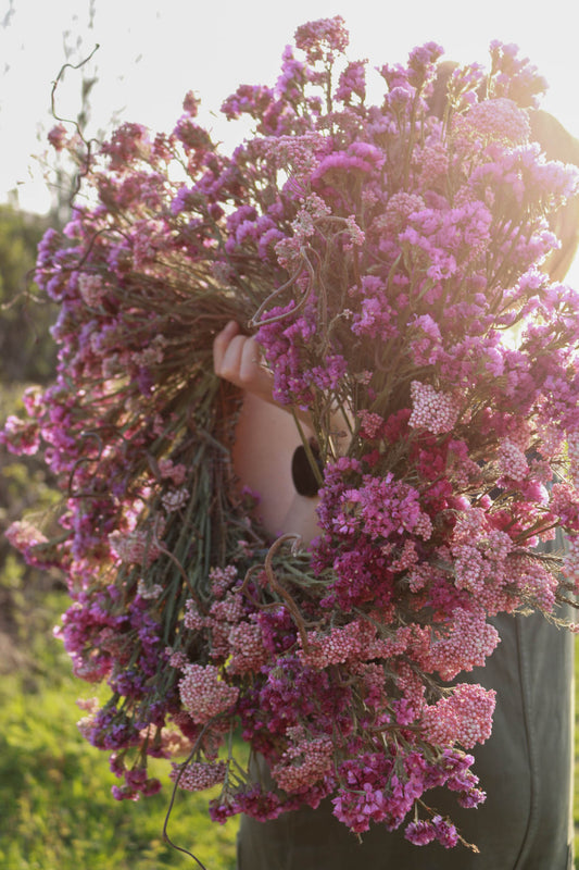 Dried Flower Wreath - Pinks