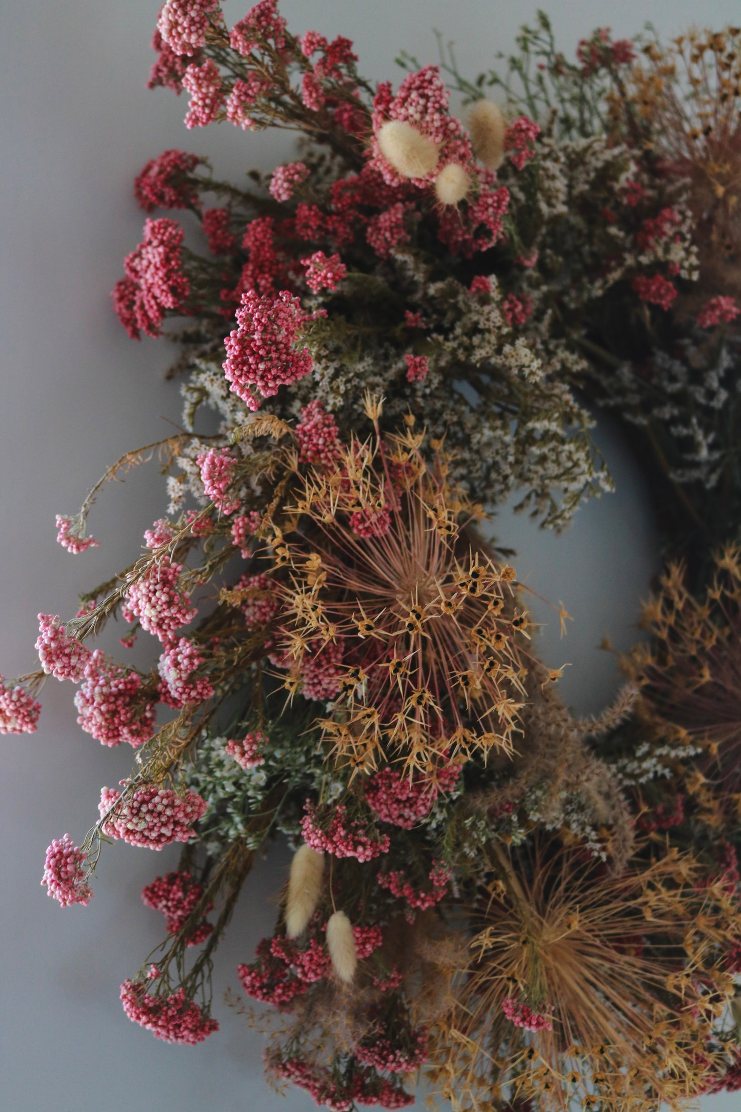 Everlasting Dried Flower Wreath - Allium