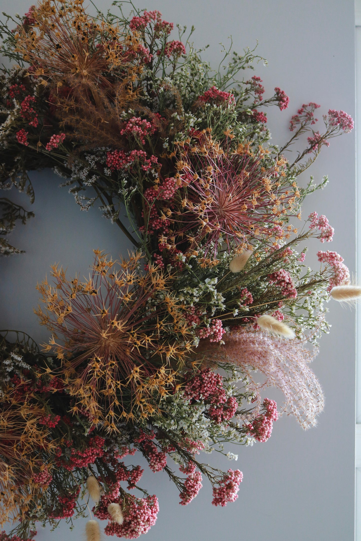 Everlasting Dried Flower Wreath - Allium