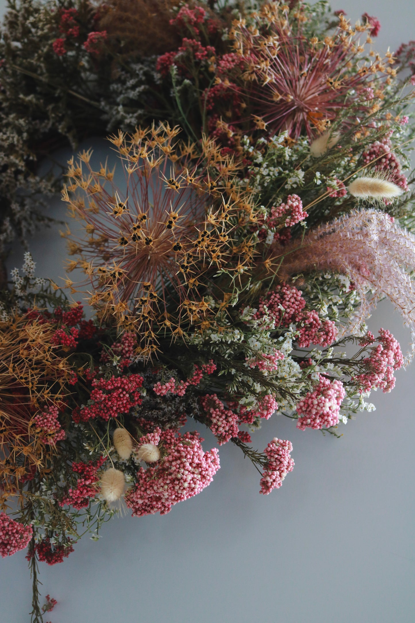 Everlasting Dried Flower Wreath - Allium